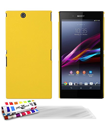 Comprar Muzzano Le Pearls - Funda para Sony Xperia Z Ultra + 3 protecciones de pantalla, color amarillo al mejor precio