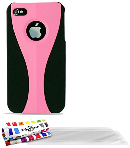 Comprar Muzzano F11303 - Funda para Apple iPhone 4, incluye 3 protectores de pantalla, color rosa al mejor precio