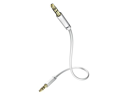 Comprar Inakustik 3m MP3 AUDIO 3,5 - Cable AV (3.5mm, Macho/Macho, Oro, Color blanco) al mejor precio