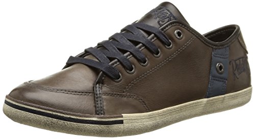 Comprar Redskins Unifor - Zapatillas de deporte de cuero para hombre azul azul marino, marrón (Marron (Marron/Navy)), 45 al mejor precio