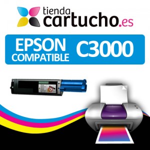 Comprar Toner CYAN EPSON C3000 compatible, sustituye al toner original C13S050212Toner CYAN EPSON C3000 compatible, sustituye al toner original C13S050212 al mejor precio