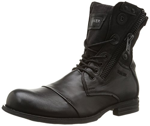 Comparar mejores precios Bunker Por - Botas de cuero para hombre, negro (negro), 45 con descuentos Comprar Bunker Por - Botas de cuero para hombre, negro (negro), 45 al mejor precio