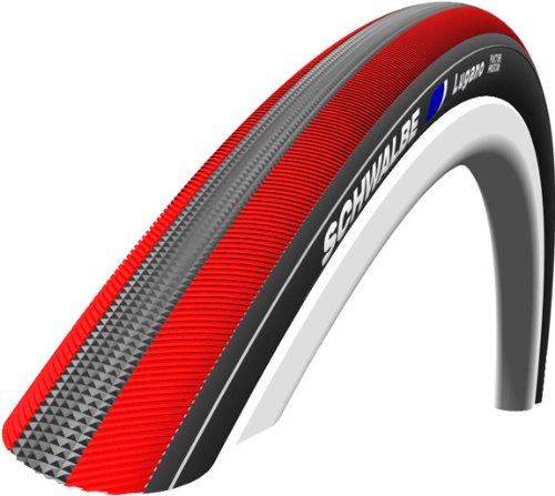 Comprar Cubierta SCHWALBE LUGANO 700x23c Flexible Color Rojo al mejor precio