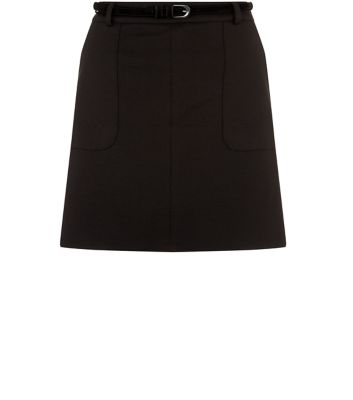 Comprar Black Belted A-Line Skirt al mejor precio