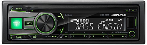 Comprar Alpine CDE-181R sintonizador de CD/DVD para el coche - Radio para coche (AAC, MP3, WMA, AM, LW, MW, 87,5 - 108 MHz, 153 - 281 kHz, LCD, Negro, Verde) al mejor precio
