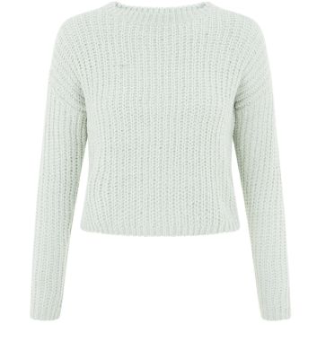 Comprar Teens Mint Green Crop Knit Jumper al mejor precio