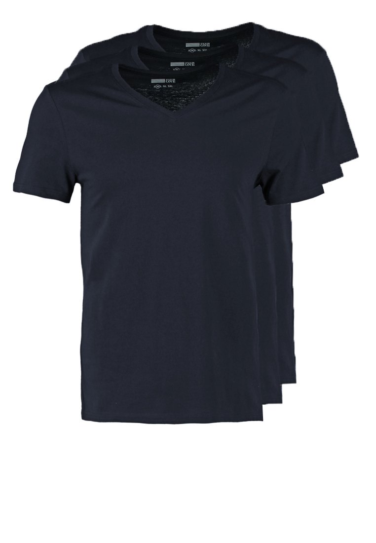 Comprar Pier One 3 PACK Camiseta básica dark blue al mejor precio