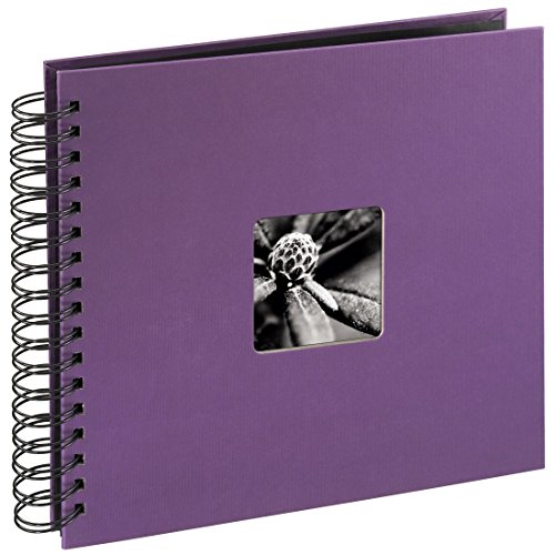 Comprar Hama Fine Art 94871 - Álbum de fotos con espiral (36 x 32 cm, 50 páginas), color morado al mejor precio