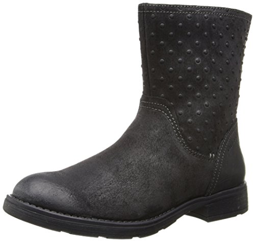 Comprar Geox JR SOFIA - Botas de cuero para niña, color negro, talla 40 EU (6.5 Kinder UK) al mejor precio