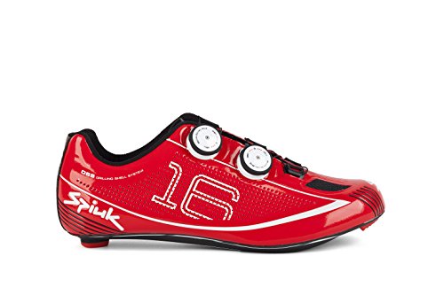Comprar Spiuk 16 Road Carbono - Zapatillas unisex, color rojo, talla 47 al mejor precio
