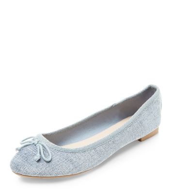 Comprar Pale Blue Flecked Ballet Pumps al mejor precio