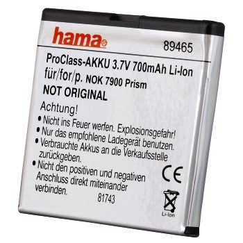 Comprar Hama - ProClass-Akku Li-Ion 700 mAh für Nokia 7900 Prism/ 6500classic al mejor precio