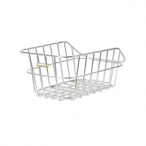 Comprar Tretwerk 2128015800 Cento - Cesta para rueda trasera de bicicleta (aluminio, 40 x 24 x 21 cm, malla ancha), color plateado al mejor precio