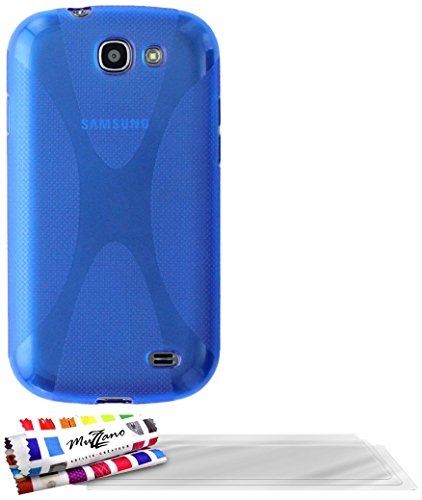 Comprar Muzzano F7443 - Funda para Samsung Galaxy Express + 3 protecciónes de pantalla, color azul al mejor precio
