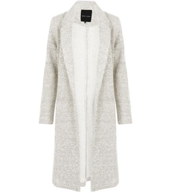Comprar Cream Fine Knit Longline Coat al mejor precio