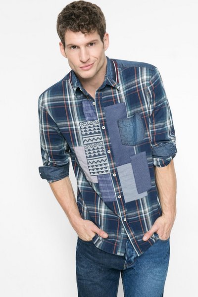 Comprar Desigual - Hombre - Camisa slim a cuadros - Javi - Size L al mejor precio