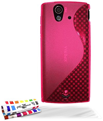 Comprar Muzzano F17S07-210803 - Funda para Sony Xperia Ray, con 3 protectores de pantalla, color rosa al mejor precio