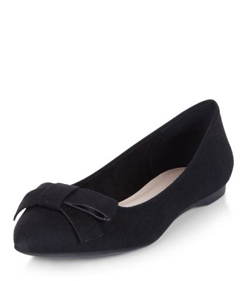 Comprar Black Bow Front Pointed Pumps al mejor precio