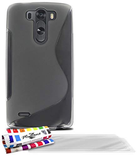 Comprar Muzzano F868616 - Funda para LG G3 S, incluye 3 protecciones de pantalla, color gris al mejor precio