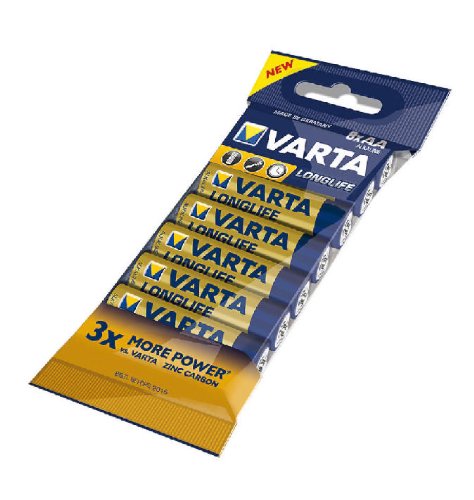 Comprar Varta Longlife Extra - 8 Pilas (alkaline, AA) al mejor precio