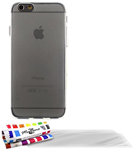 Comprar Muzzano F841204 - Funda para Apple iPhone 6 Plus, incluye 3 protecciones de pantalla, transparente al mejor precio