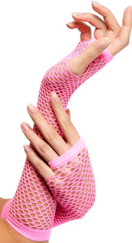 Comprar Smiffy de Smiffys Fishnet Gloves (Hot Pink) al mejor precio