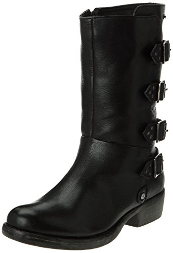 Comprar Pepe Jeans Dietrich Buckles - Botas estilo motero de cuero mujer, color negro, talla 41.5 al mejor precio