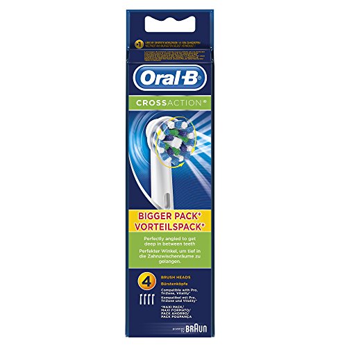 Comprar Oral-B Cross Action 4p - Cabezal (Azul, Color blanco) al mejor precio
