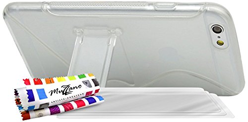 Comprar Muzzano F841164 - Funda para Apple iPhone 6, incluye 3 protecciones de pantalla, transparente al mejor precio