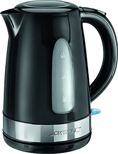 Comprar Clatronic WK 3576 - Hervidor de agua eléctrico, capacidad de 1,5 l, 2200 W, color negro y plata al mejor precio