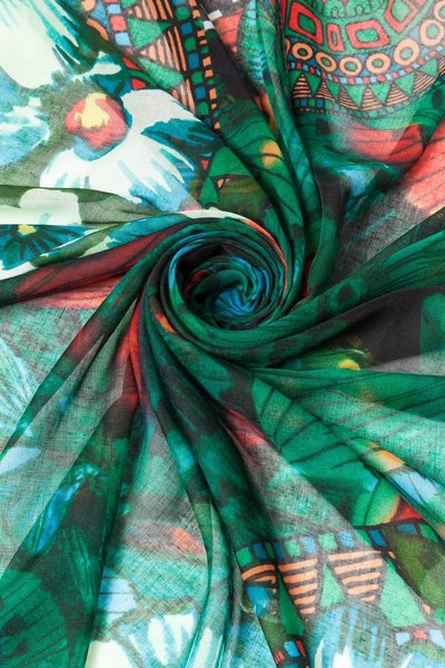 Comprar Desigual - Mujer - Fular con estampado étnico - Sunrise Rectangle - Size U al mejor precio