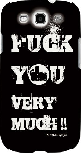 Comprar CARCASA MAS PROTECTOR DE PANTALLA SAMSUNG GALAXY S3 FUCK YOU NEGRA al mejor precio