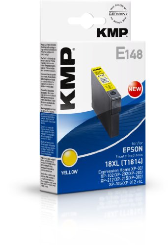 KMP C13T18144010 - Cartucho de tinta Epson 18XL, color amarillo