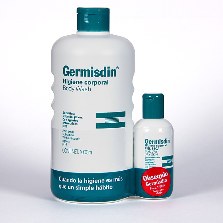 Comprar Germisdin higiene corporal 1000 ml + obsequio higiene corporal piel seca 100 ml al mejor precio