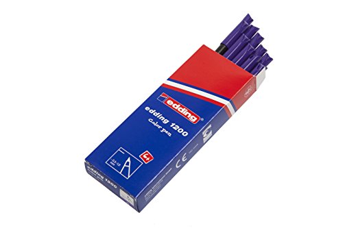 Comprar Edding 1200 - Rotulador con punta de fibra, 10 unidades, color morado al mejor precio