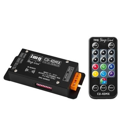 Comprar IMG - Controlador LED RGBW de 4 canales con interfaz DMX (incluye mando a distancia por infrarrojos) al mejor precio