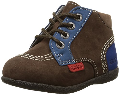 Comprar Kickers Babystan - Zapatos para bebes para bebés, color marrón (marron foncé/bleu), talla 24 al mejor precio