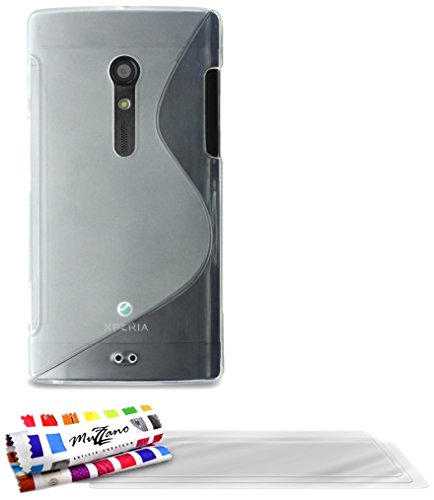 Comprar Muzzano F58S02-8074052 - Funda para Sony Xperia Ion / LT28 + 3 protecciónes de pantalla, transparente al mejor precio