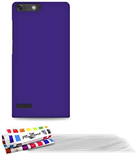 Comprar Muzzano F869216 - Funda para Huawei Ascend G6, incluye 3 protecciones de pantalla, color violeta al mejor precio