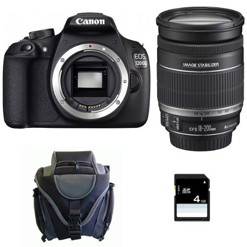 Comprar CANON EOS 1200D + 18-200 IS + Sac + Carte SD 4Go al mejor precio