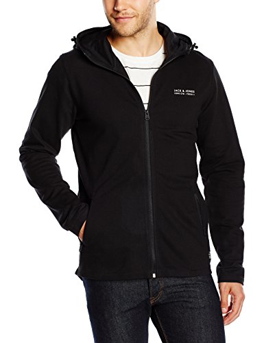 Comprar JACK & JONES Jjcoment Sweat Hood Zip - Sudadera con capucha de videojuegos para hombre, color schwarz (black / reg), talla S al mejor precio