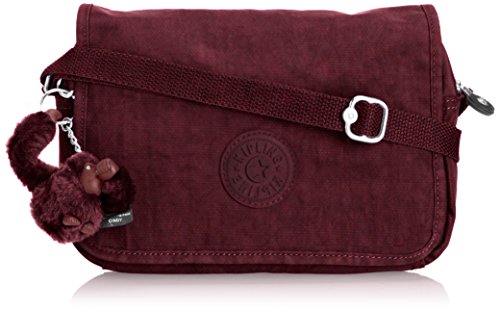 Comprar Kipling DELPHIN N - Bolso de hombro de material sintético para mujer, color rojo (crimson a12), talla 23x16x5 cm (B x H x T) al mejor precio