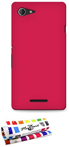 Comprar Muzzano Le Pearls - Funda para Sony Xperia E3, color magenta - incluye paño de limpieza al mejor precio