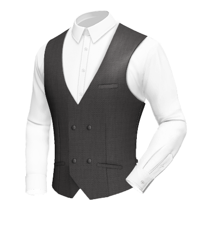 Comprar Chaleco gris cruzado - Chalecos de ceremonia a medida al mejor precio