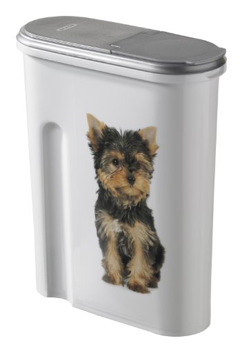Comprar Curver 182004 Petlife - Contenedor para pienso, diseño de perro, color blanco y gris al mejor precio