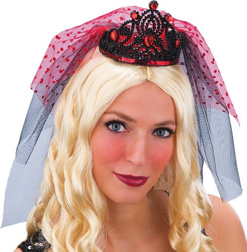 Comprar Diadema velo rojo y negro mujer - Única al mejor precio