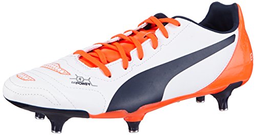 Comprar Puma evoPOWER 4.2 SG - Botas de fútbol de material sintético para hombre Blanco Blanc (white-total Eclipse-lava Blast 04) 40.5 al mejor precio