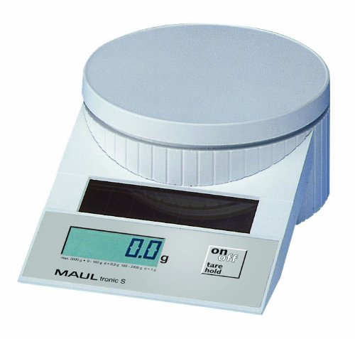Comprar MAUL Solar Letter Scales tronic S. 2000 gr. White - pesacartas (Color blanco, 196 x 130 x 65 mm) al mejor precio