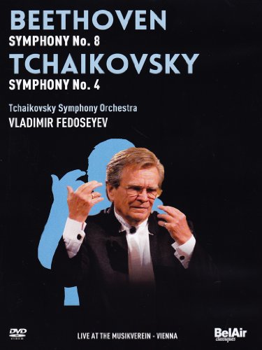 Comprar Beethoven: Symphony No. 8 in F major, Tchaikovsky: Symphony No 4 (Tchaikovsky Symphony Orchestra of Moscow/Vladimir Fedoseyev) [Alemania] [DVD] al mejor precio