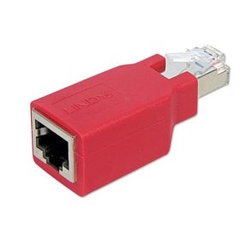 Comprar Lindy RJ45 CrossOver Adapter Cat.5e STP - Adaptador para cable (RJ-45 F, RJ-45 M, Macho/hembra, Rojo, 55 x 20 x 18 mm) al mejor precio